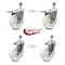 Service Caster 5 Inch Nylon Wheel Swivel 1/2 Inch Threaded Stem Caster Total Lock Brakes, 2PK SCC-TSTTL20S514-NYS-121315-2-S-2 - alternate 4